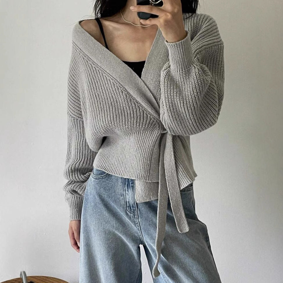 Gilet  ELINA – Cache-Cœur Maille Douce