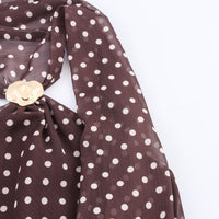 Top PIPER - dos-nu à pois