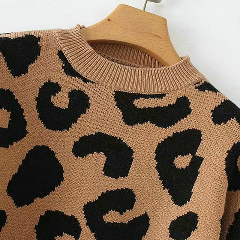 Pullover FÉLINE - Imprimé Léopard