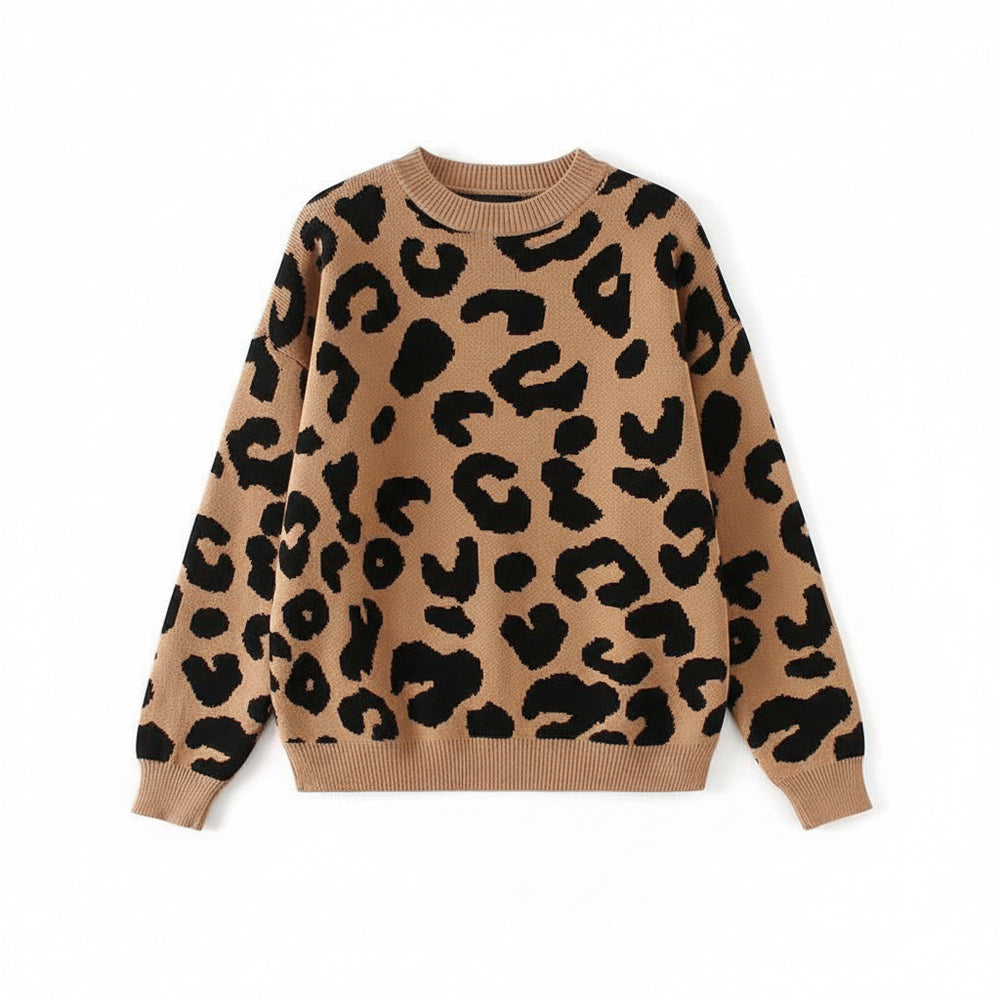 Pullover FÉLINE - Imprimé Léopard