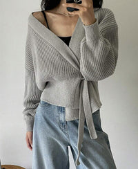 Gilet  ELINA – Cache-Cœur Maille Douce
