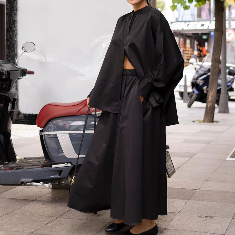 Ensemble DEBORAH - Chemise à Col Montant