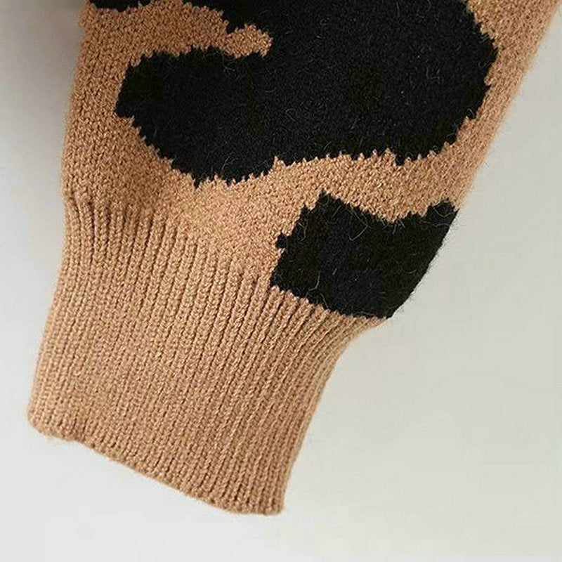 Pullover FÉLINE - Imprimé Léopard