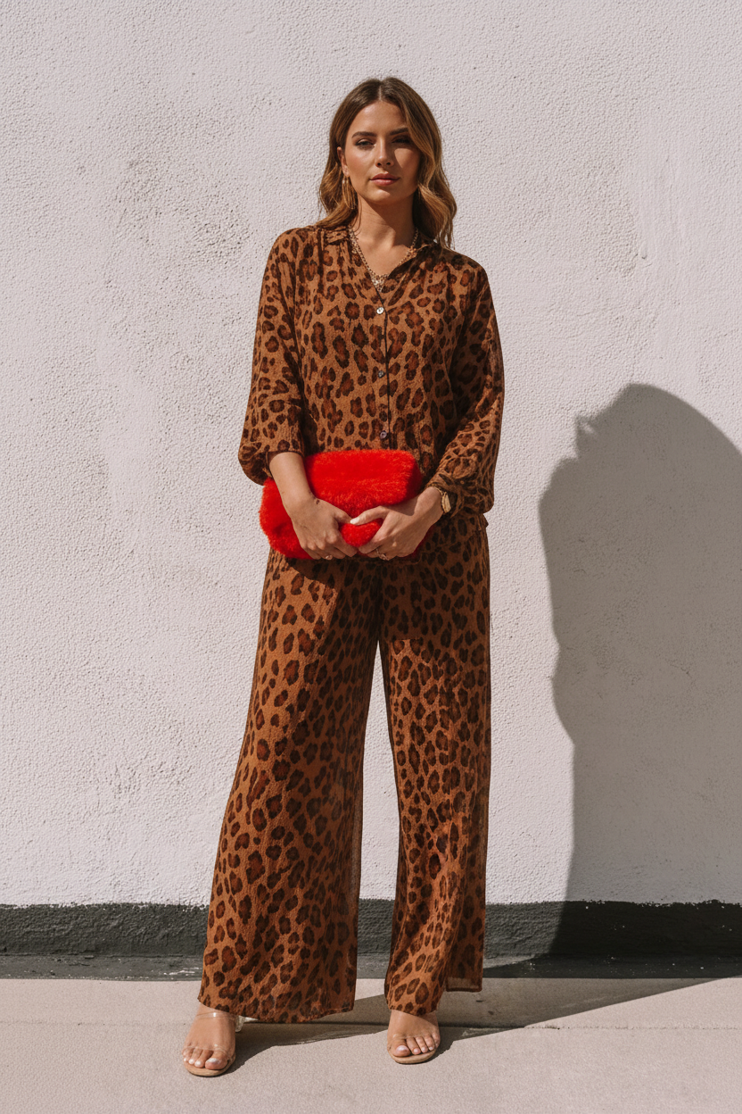 Ensemble MARIE - Imprimé léopard