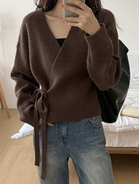 Gilet  ELINA – Cache-Cœur Maille Douce