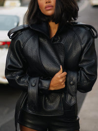 Blouson SANA – Coupe Structurée Effet Cuir avec short - KENZI