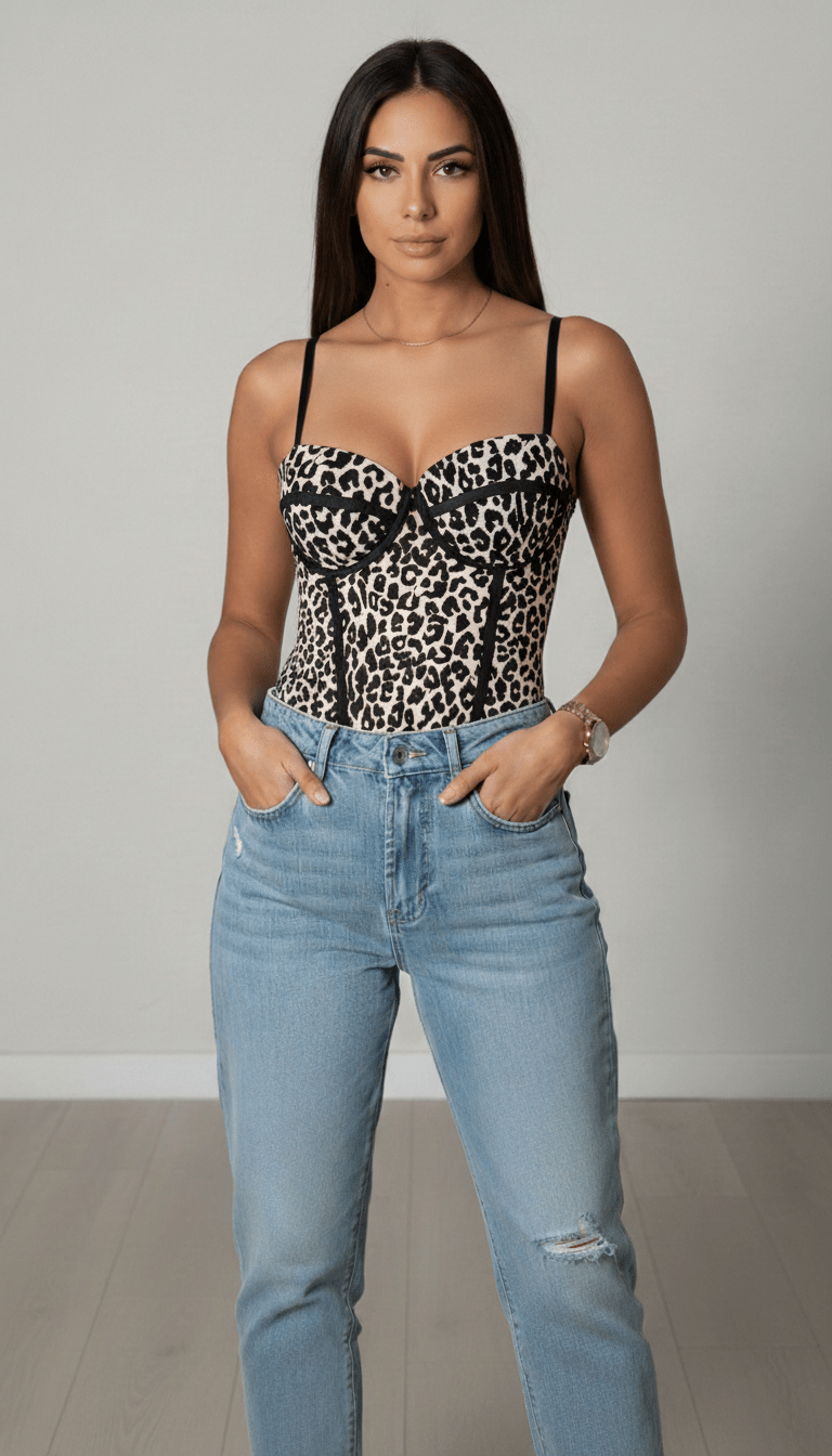 Body léopard sculptant - KENZI