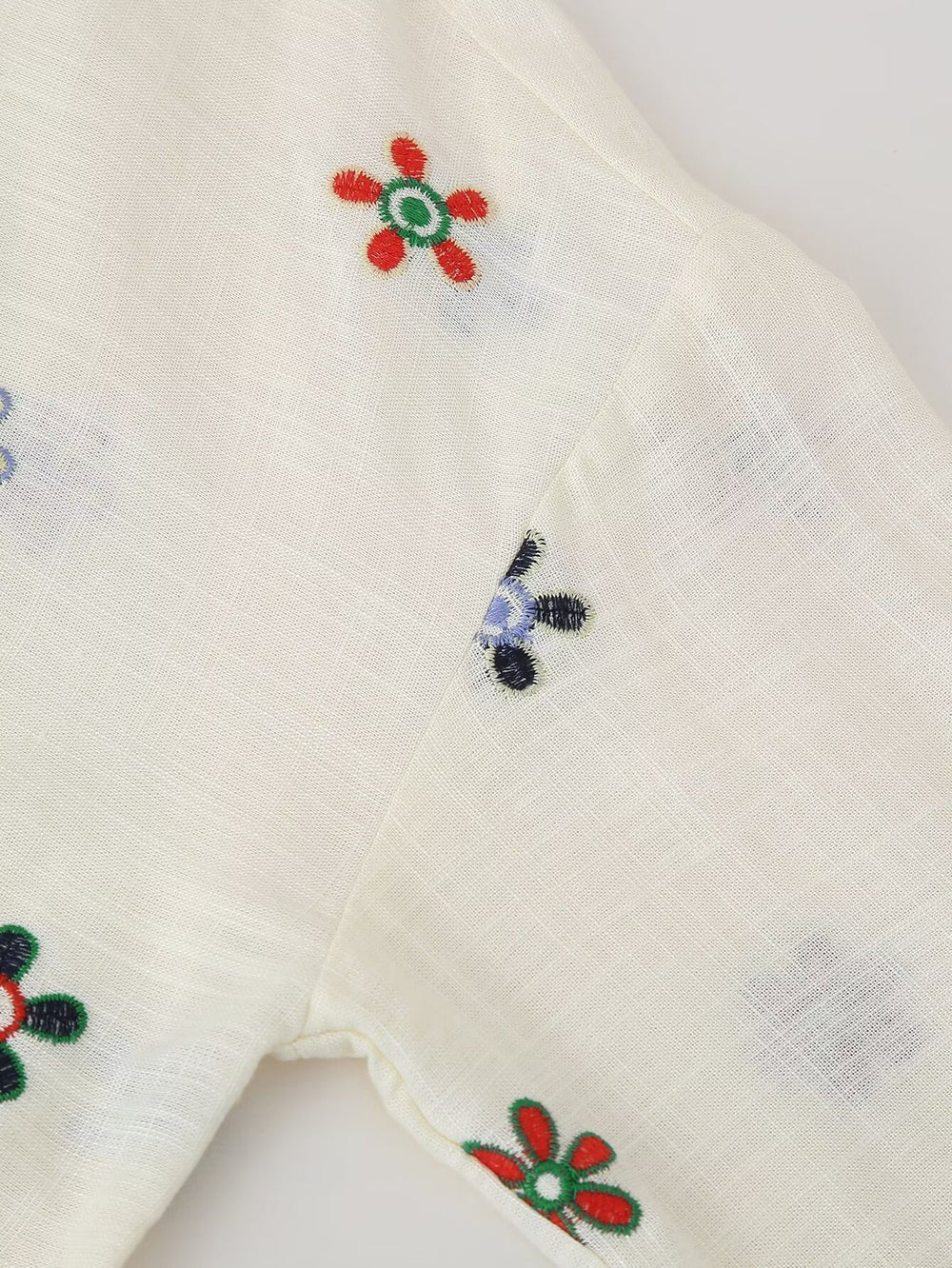 Ensemble FANNY - Chemise Brodée de fleur