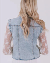 Gilet JANA - Denim Boutonné