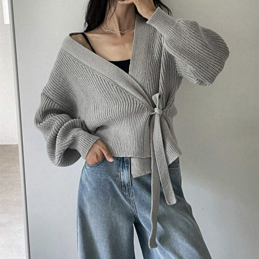 Gilet  ELINA – Cache-Cœur Maille Douce