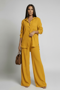 Ensemble Nature – Chemise & Pantalon Fluide - KENZI