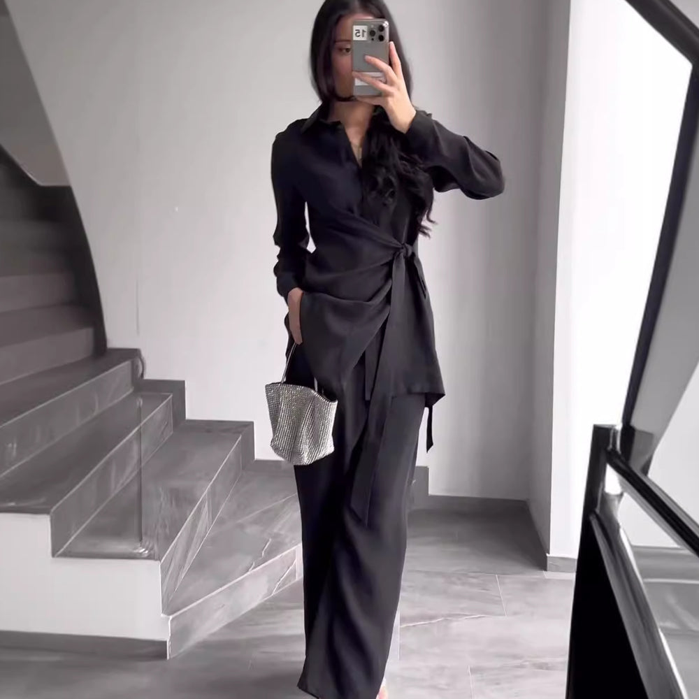 Ensemble LOUANE - Chemise plissée