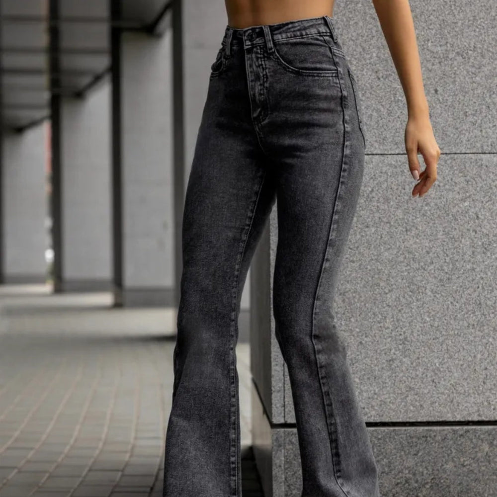 Jean CLÉO – Denim Gris Sculptant - KENZI