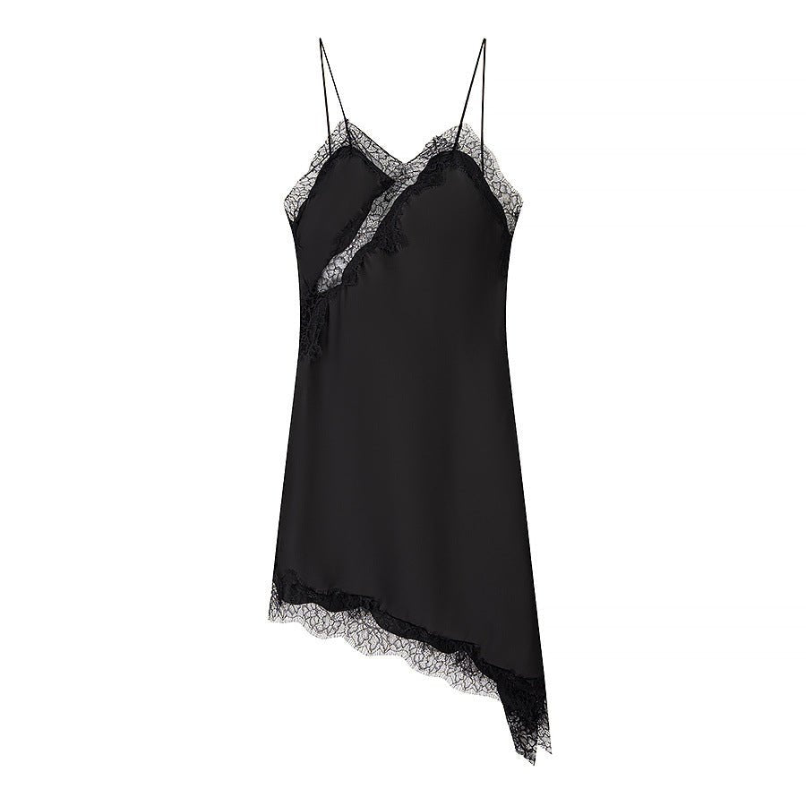 Robe CLARA - Satinée, Asymétrique - KENZI