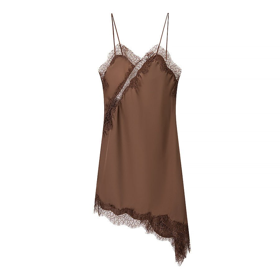 Robe CLARA - Satinée, Asymétrique - KENZI