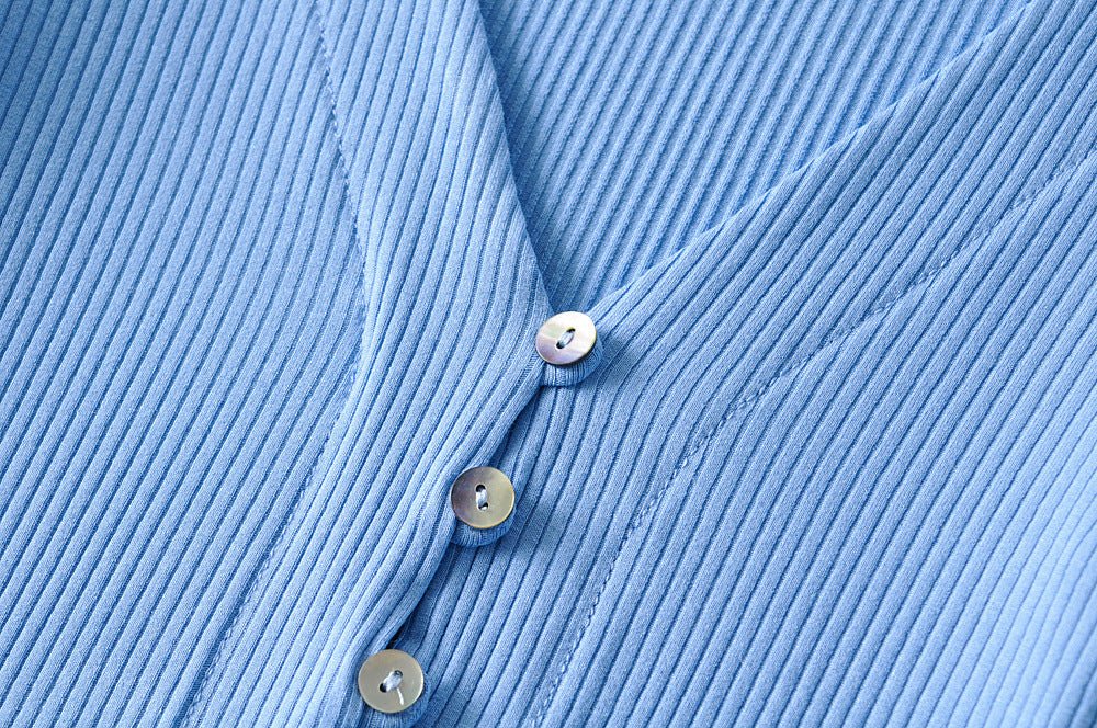 Top Côtelé Boutonné IRIS - KENZI